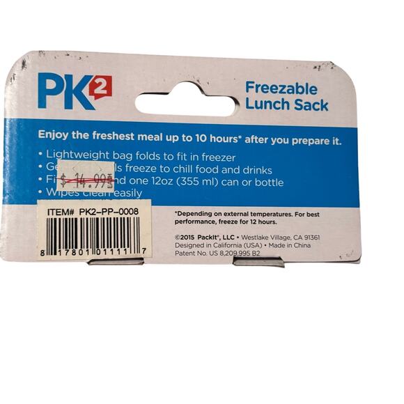 PK2 by PackIt Freezable Lunch Bag NEW - Picture 3 of 6